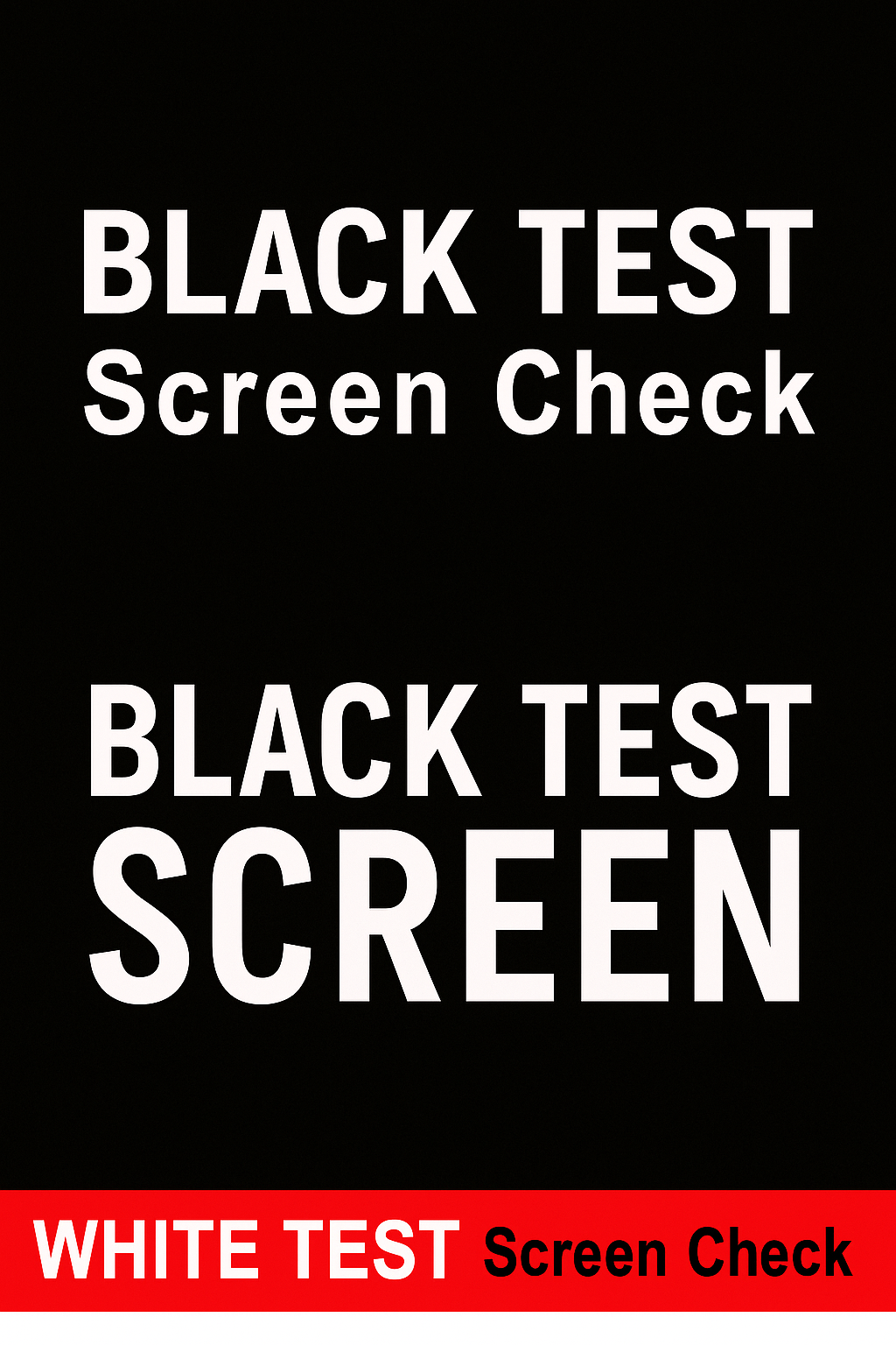 Black Test Screen