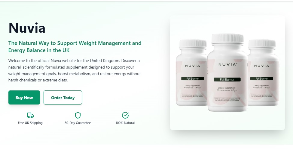Nuvia Fat Burner UK Review: Is It Backed by Quality Ingredients?