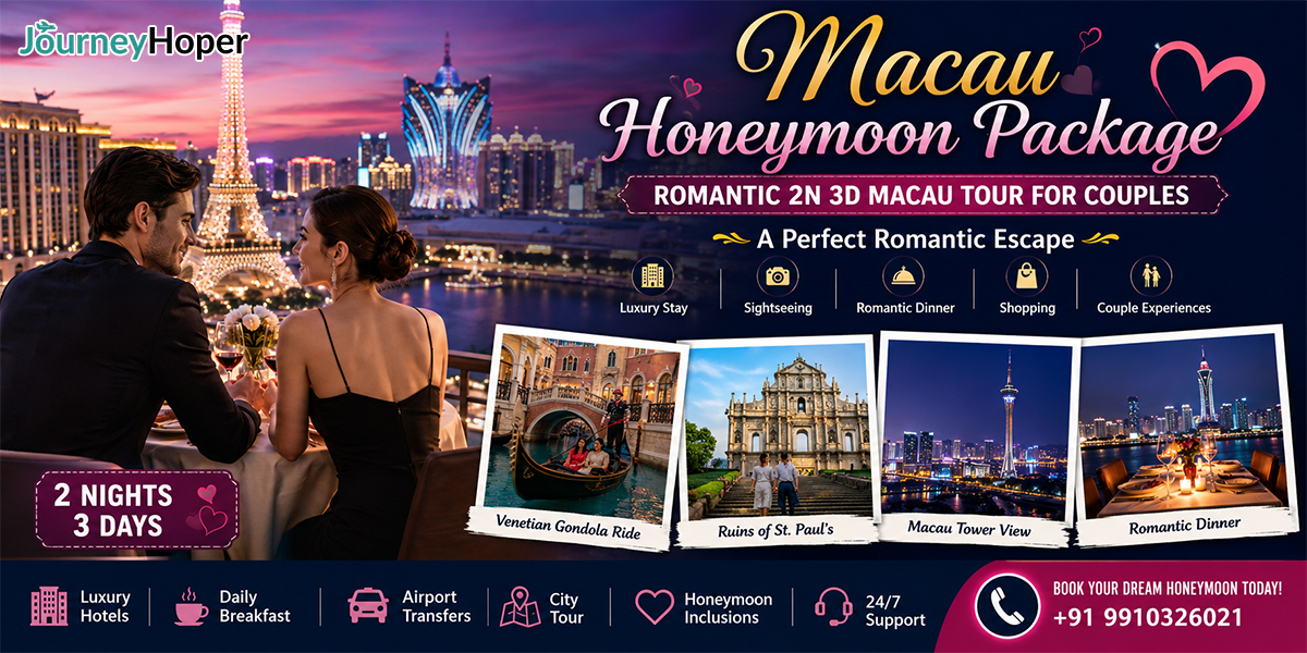 Macau Honeymoon Package | 2N 3D Romantic Escape