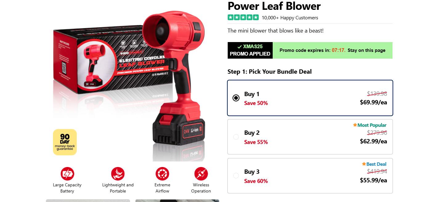 Wood Ranger Leaf Blower Reviews (Critical Customer Report Issued) Know The Facts Before Buy!