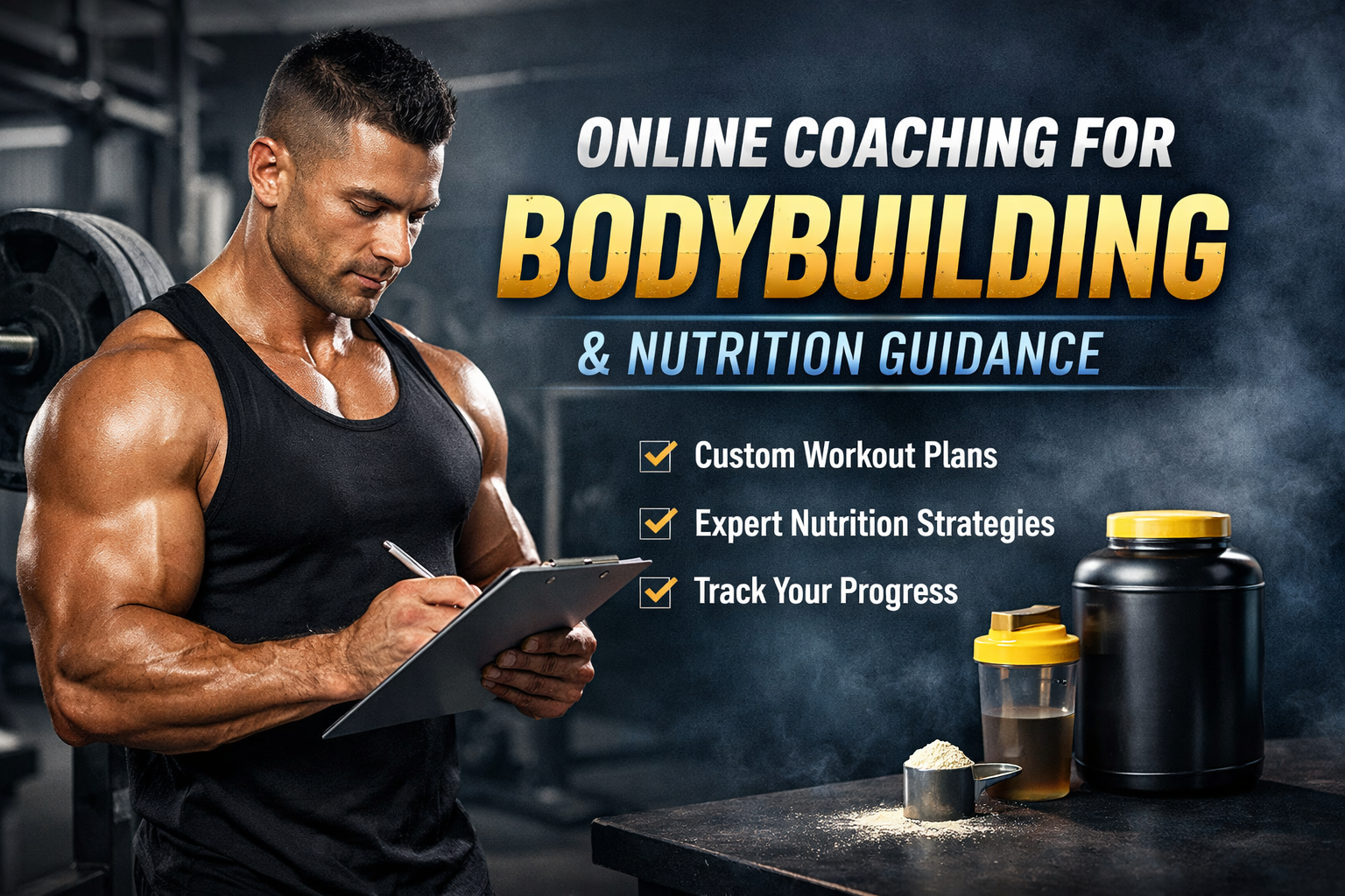 Bodybuilding Nutrition Plan with Online Coaching
