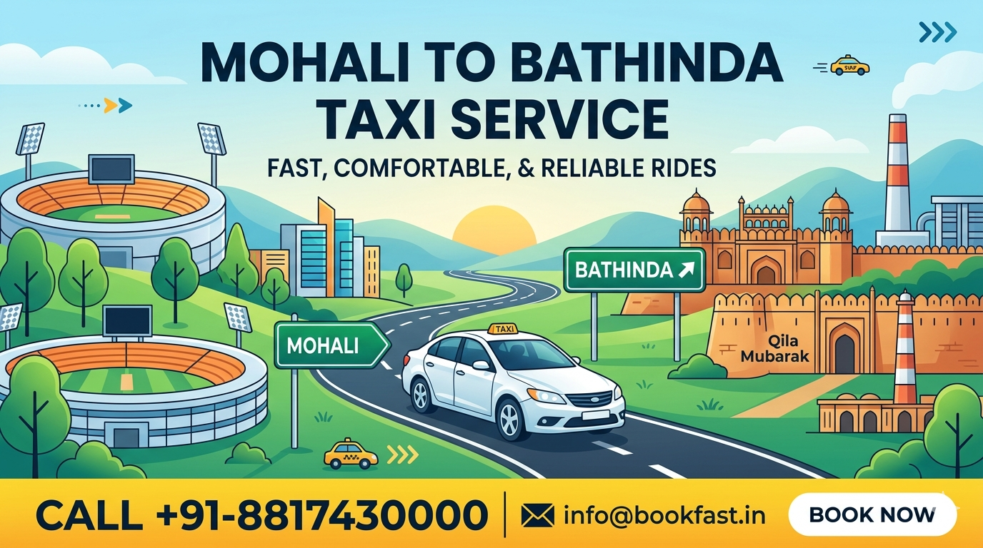 Is 24/7 Taxi Service Available from Mohali to Bathinda?