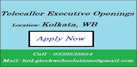 Telecaller Executive Openings in Kolkata