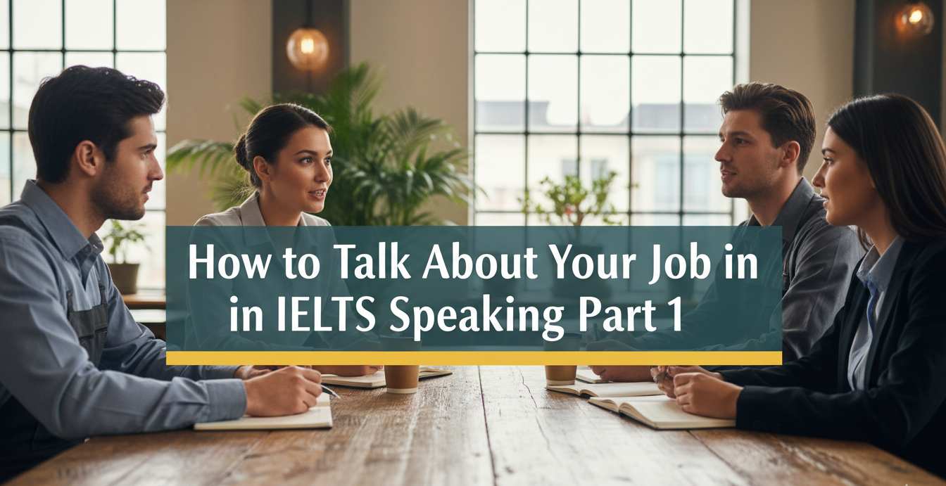How to Talk About Your Job in IELTS Speaking Part 1