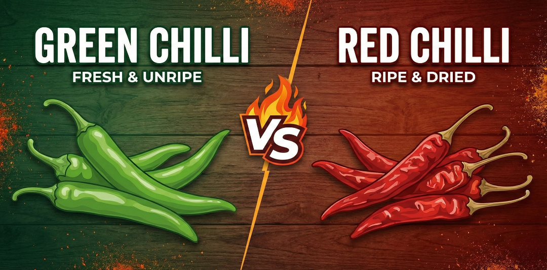 Green Chilli vs Red Chilli: How Global Demand Shapes the Export Market in 2026