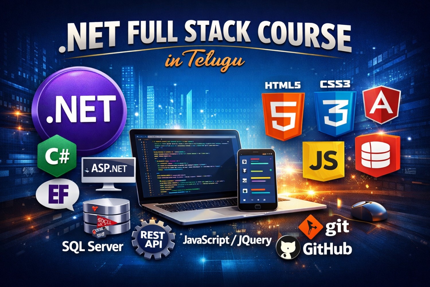 .NET Full Stack Course in Telugu – Learn Full Stack Development the Right Way