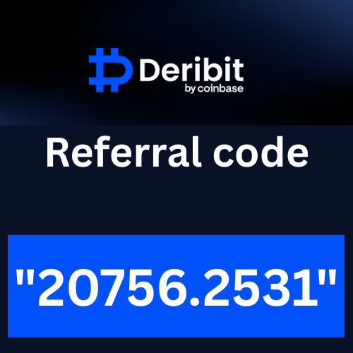 deribit Referral code "20756.2531" Get 20% Off On Trading Fees