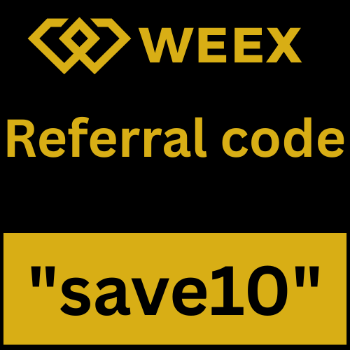 weex Referral code "save10" Get 30% Rebate On Trading Fees