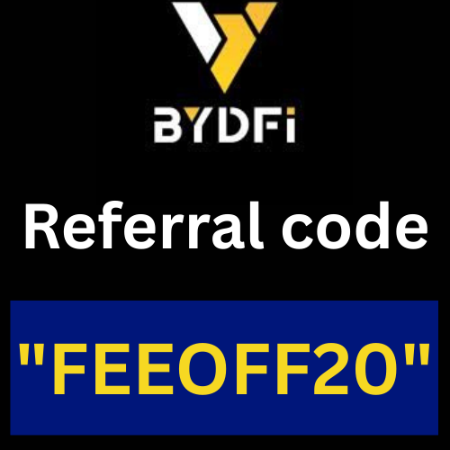 BYDFi Beginners Referral Code “FEEOFF20” Unlock 20% Off On Trading Fees