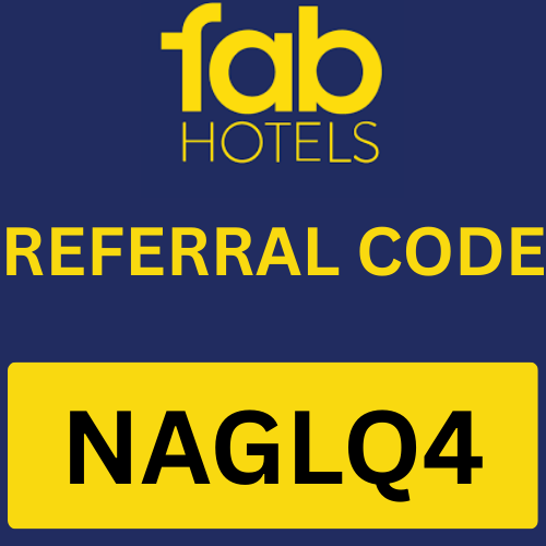 FabHotels Referral Code "NAGLQ4" Get 700 Rs Signup Bonus
