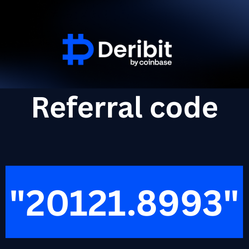 deribit Referral code "20121.8993" Get Upto 50% On Trading Fees
