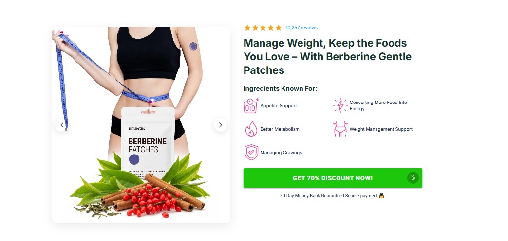 Berberine Gentle Patches – (Clinical Review) How Effective Is This Transdermal Formula?