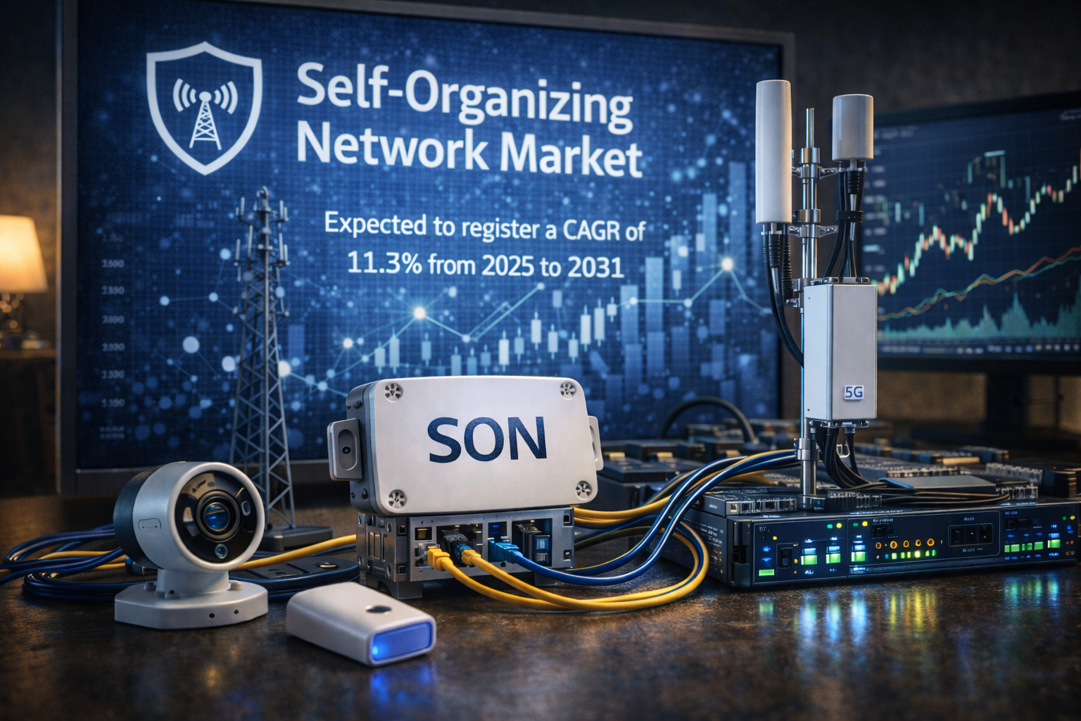 Self-Organizing Network Market Growth Outlook Driven by 4G LTE and 5G Deployment