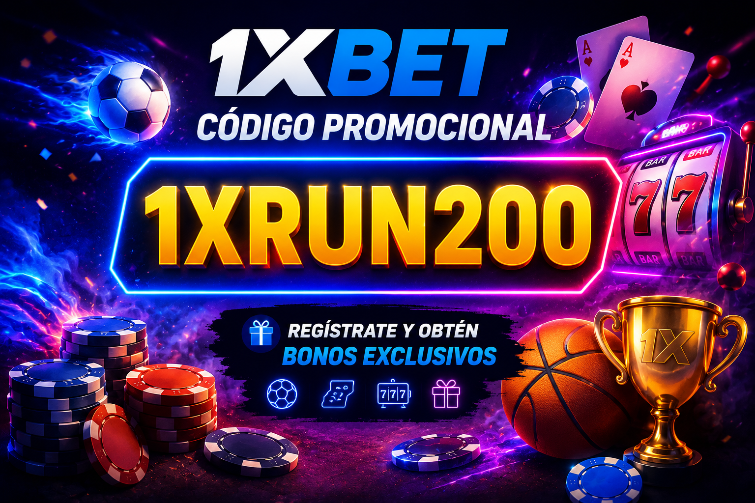 Código Promocional 1xBet 2026: 1XWAP200 - Oferta Deportiva 130 €