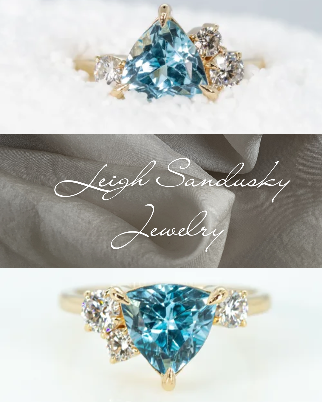 Trillion Cut Blue Topaz Ring: A Bold Expression of Modern Elegance