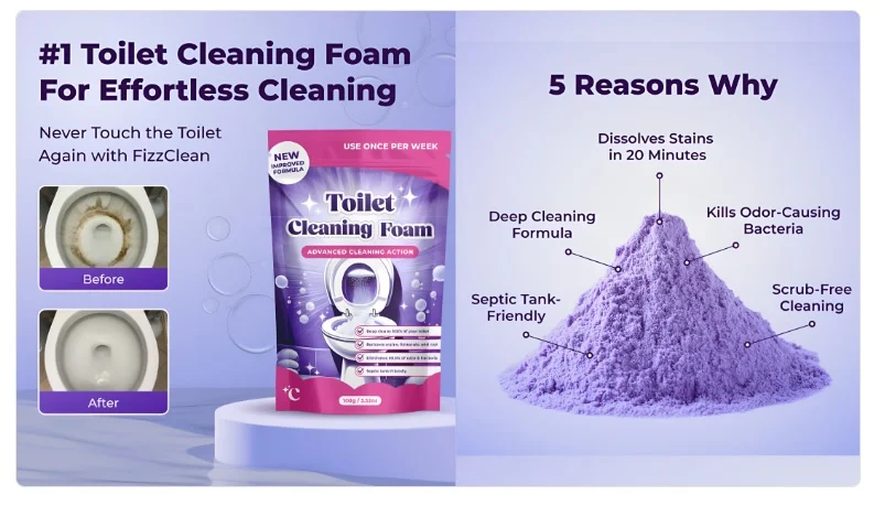 FizzClean Reviews 2026 (Independent Test) — Can This Foaming Cleaner Truly End Toilet Scrubbing Forever?