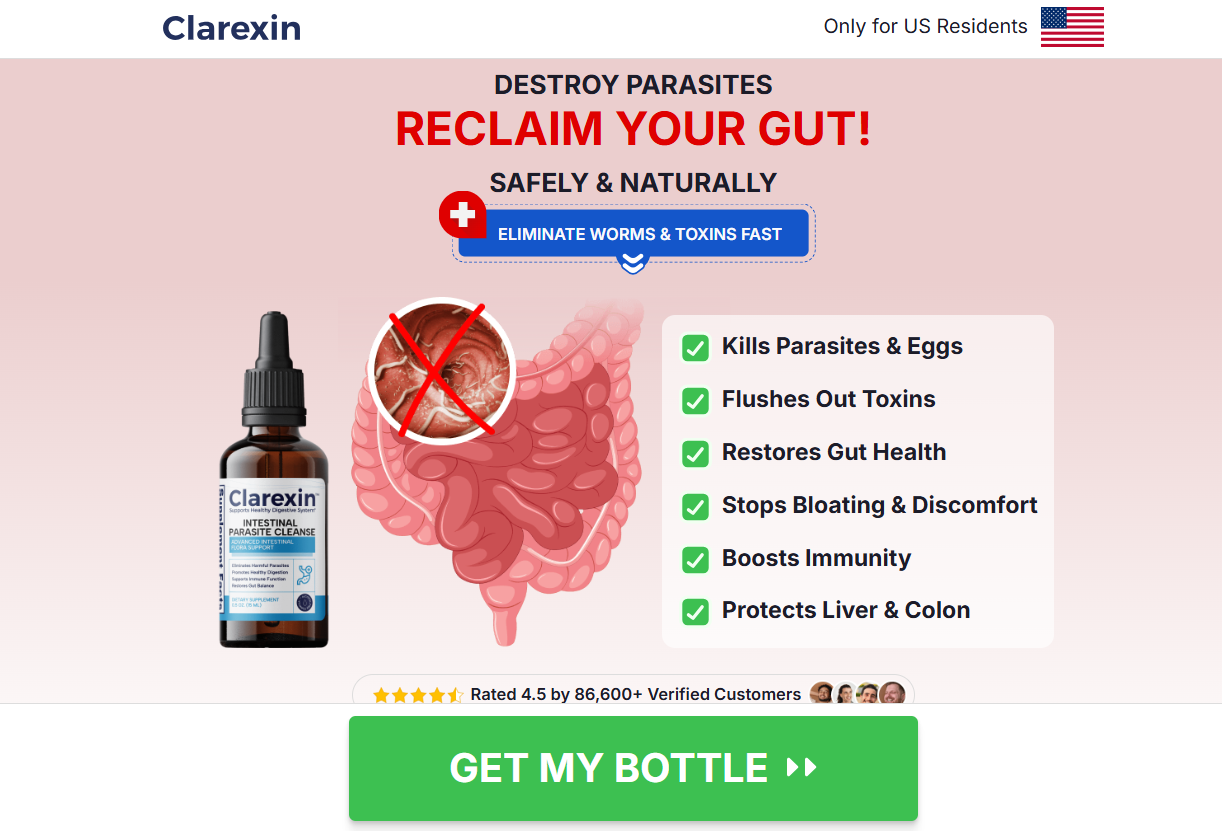 Clarexin Parasite Cleanse – Gentle Herbal Intestinal Support