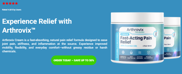 How Effectively Arthrovix Cream Is Alleviating Joint Discomfort?