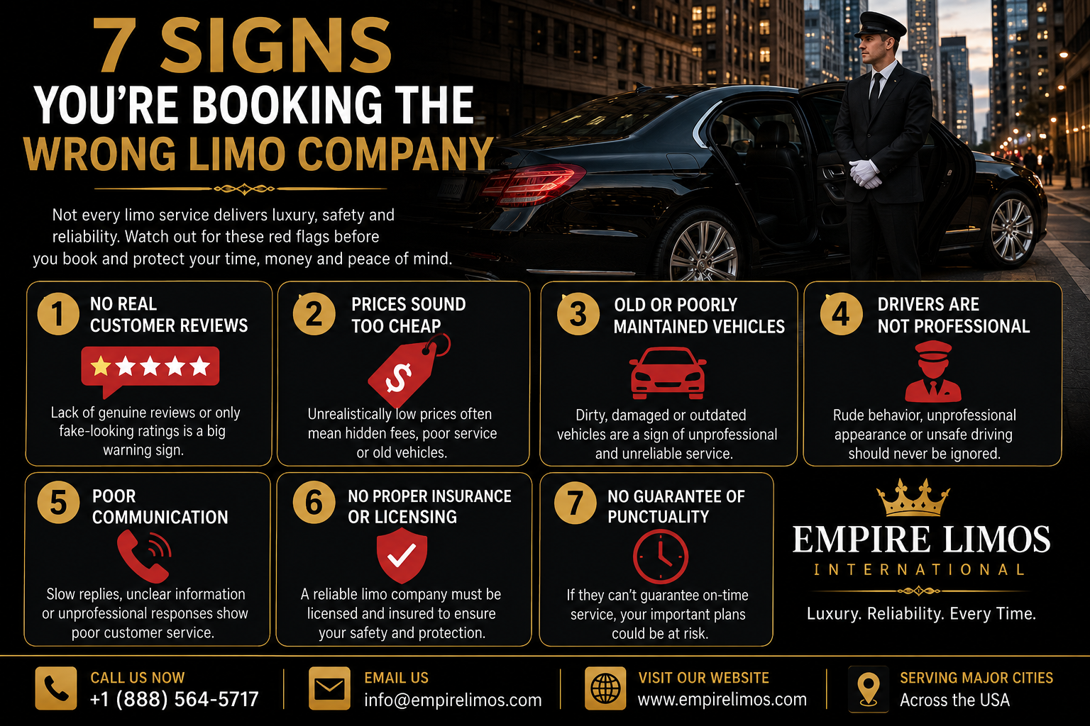 7 Signs You’re Booking the Wrong Limo Company