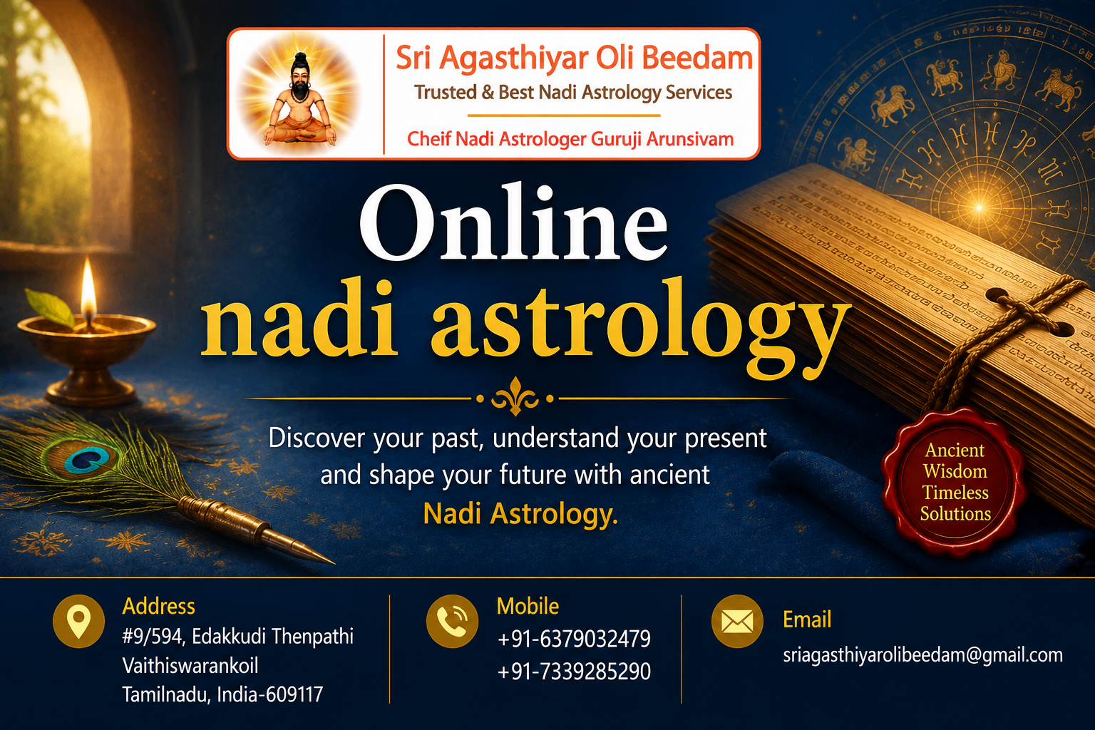 Online Nadi Astrology at Sri Agasthiyar Oli Beedam
