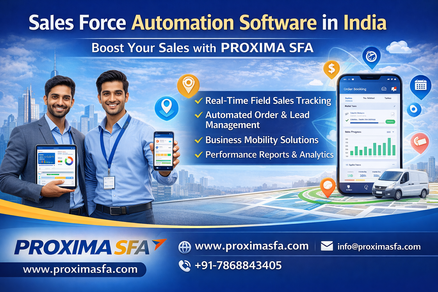 Sales Force Automation Software in India – Driving Smarter Sales with PROXIMA SFA