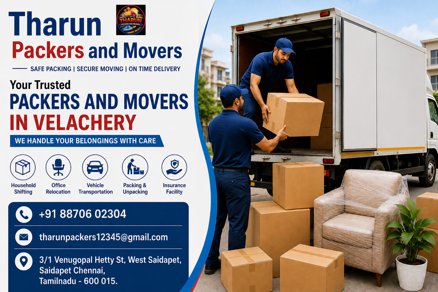 Packers and Movers in Velachery by Tharun Packers and Movers