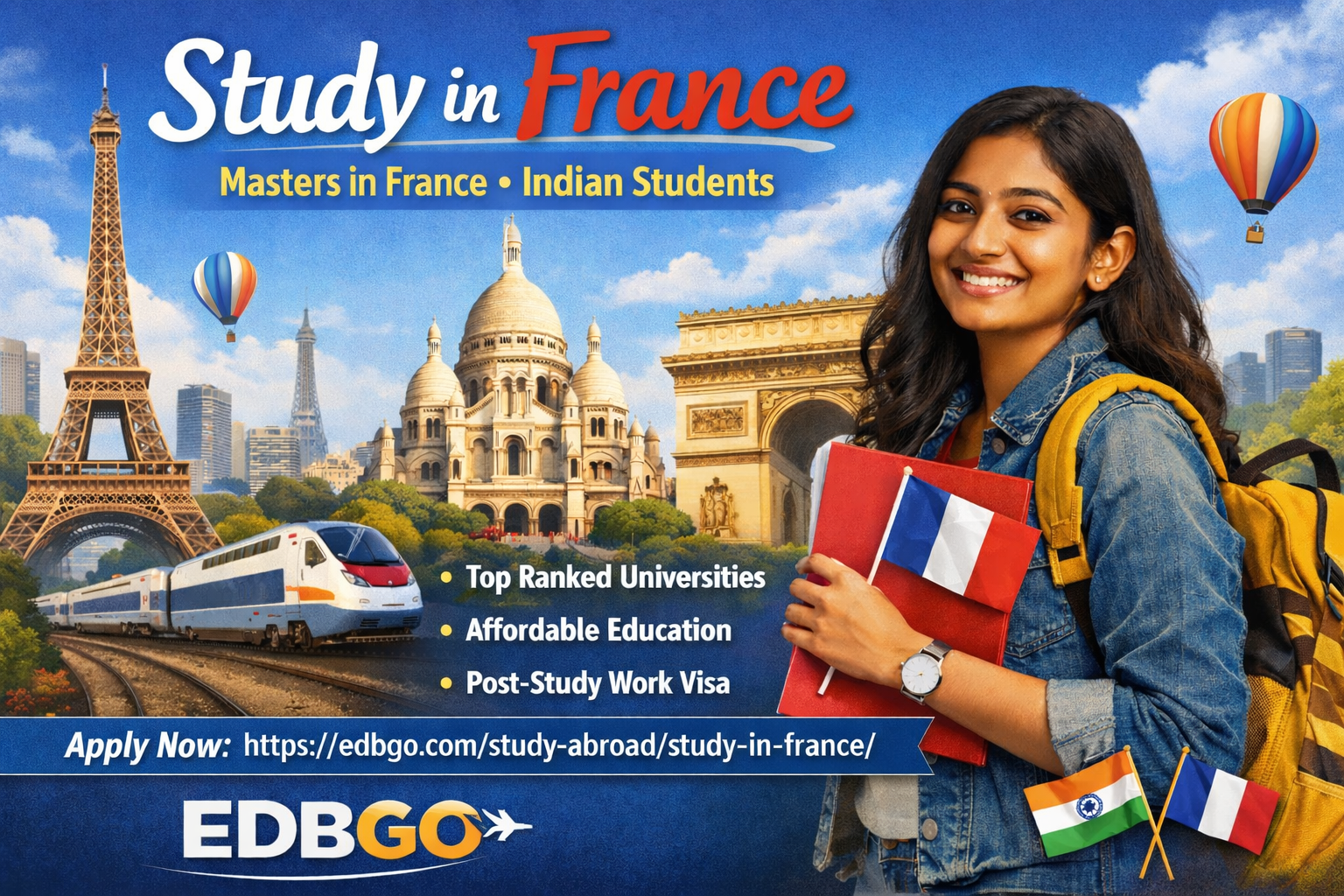 Study in France – A Smart Choice for Indian Students | EDBGO