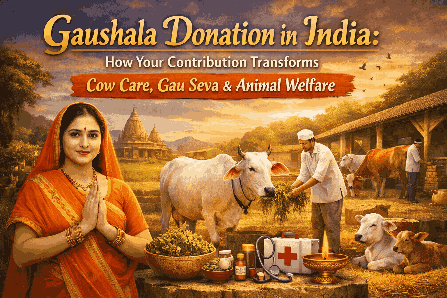 Gaushala Donation in India: How Your Contribution Transforms Cow Care, Gau Seva & Animal Welfare