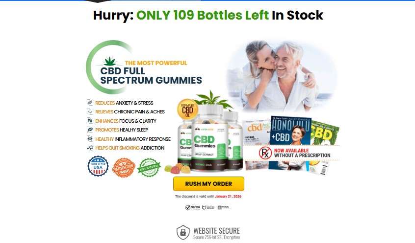 Aspen Dose CBD Gummies Reviews – (Customer Backlash!) Critical Problems Nobody Mentions!