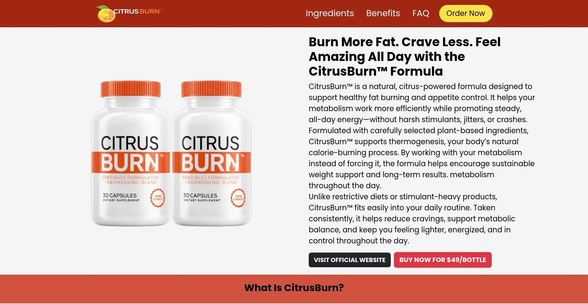 CitrusBurn Reviews : Insider Information They Won't Tell You!