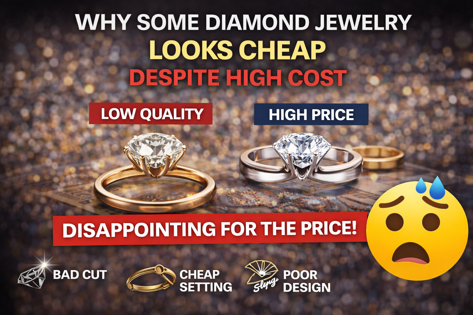 Why Some Diamond Jewelry Looks Cheap Despite High Cost