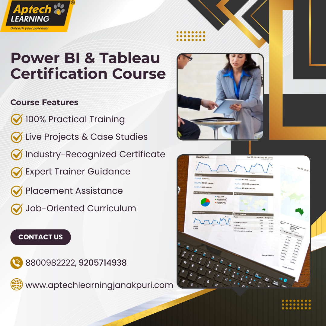 Learn Power BI & Tableau in Janakpuri – Professional Tableau Certification Course