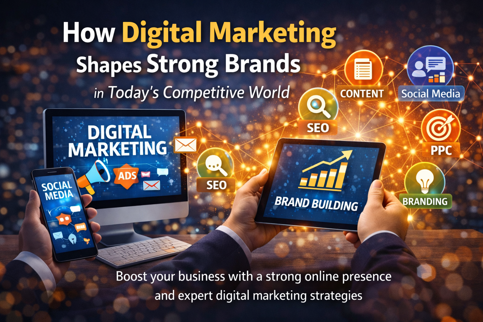 How Digital Marketing Shapes Strong Brands in Today’s Competitive World