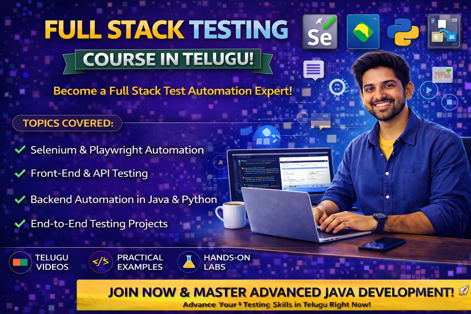API Testing with Postman Full Stack Testing Course in Telugu