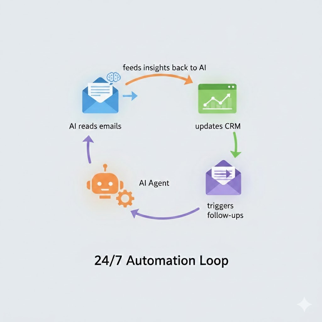 AI Agent for Gmail + CRM: Automate Emails, Leads & Follow-Ups in One Smart Stack