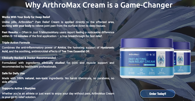 How Do ArthroMax Pain Relief Cream Work Their Magic?