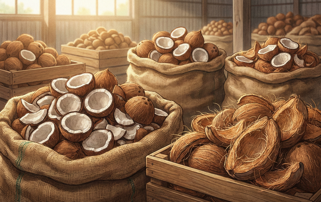 How Global Importers Secure Reliable Dry Coconut Supplies in Bulk Markets
