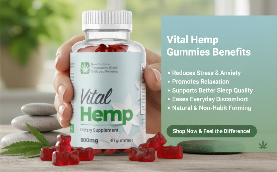 Vital Hemp Gummies Australia for Calm Energy & Focus