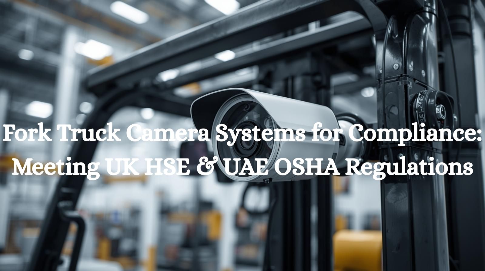 Fork Truck Camera Systems for Compliance: Meeting UK HSE & UAE OSHA Regulations