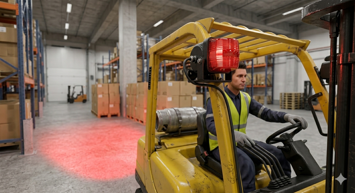 From Compliance to Productivity: The Business Case for Installing Certified Forklift Strobe Lights