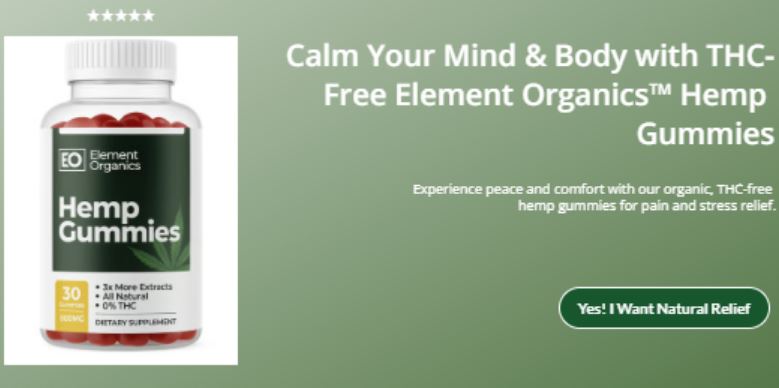 Element Organics Hemp: כיצד נוכל לטעון שמדובר במשכך כאבים אופטימלי?