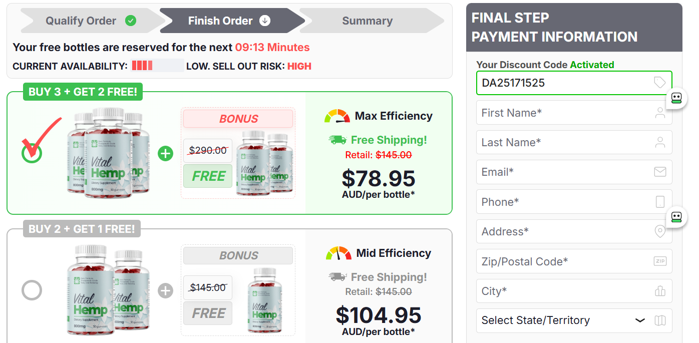 Vital Hemp Gummies Australia for Total Body Relaxation