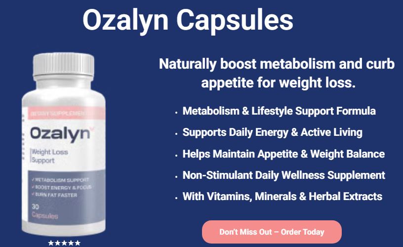 Ozalyn Weight Loss Read Natural Ingredients, Side Effects and Price!