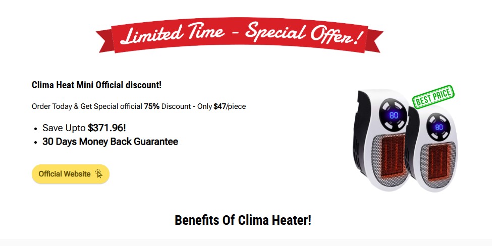 Clima Heaters Reviews – Safe for Home and Office Use?