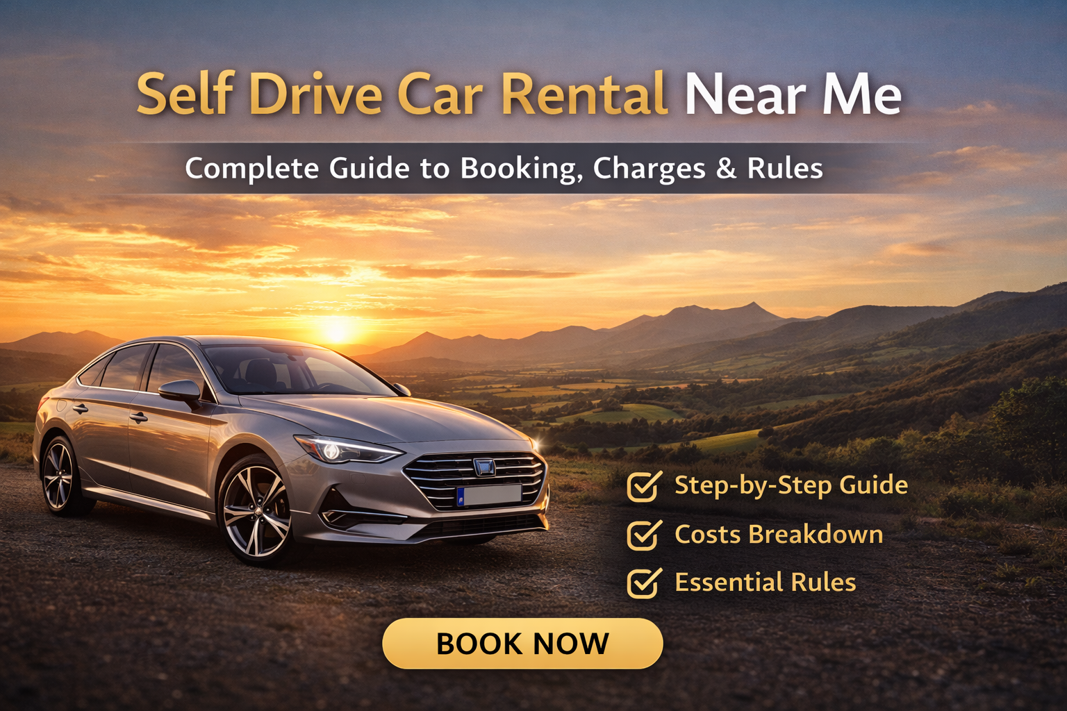 Self Drive Car Rental Near Me: Complete Guide to Booking, Charges & Rules