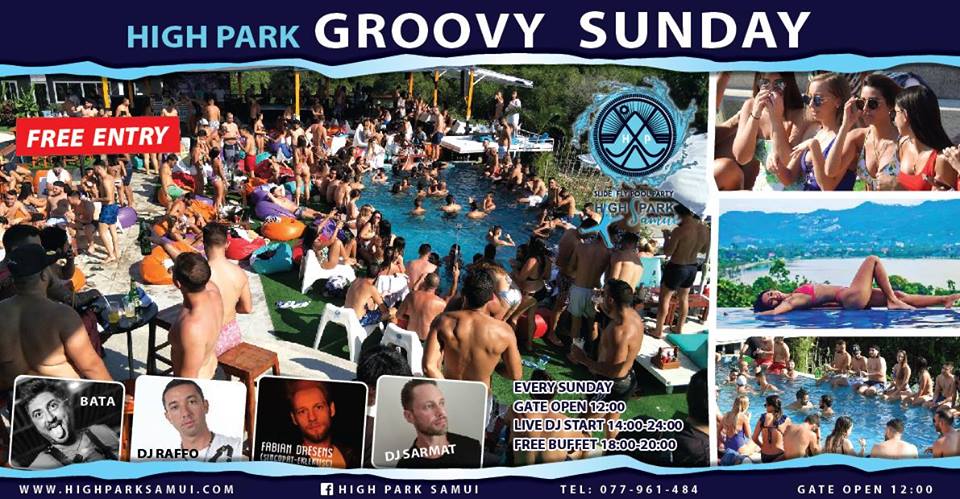 Groovy Sunday: Reffo Sarmat Fabian Dresens Bata Hosted by High Park Koh Samui