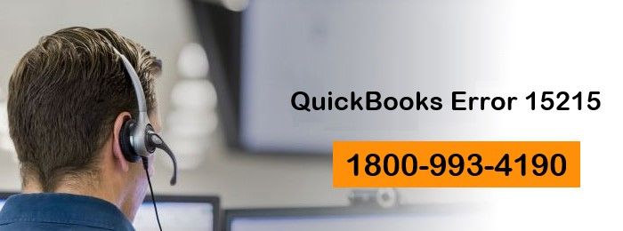 Solved QuickBooks Error 15215