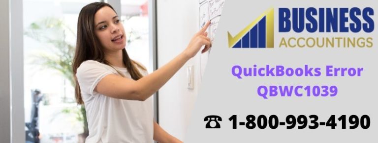 QuickBooks Desktop Error QBWC1039