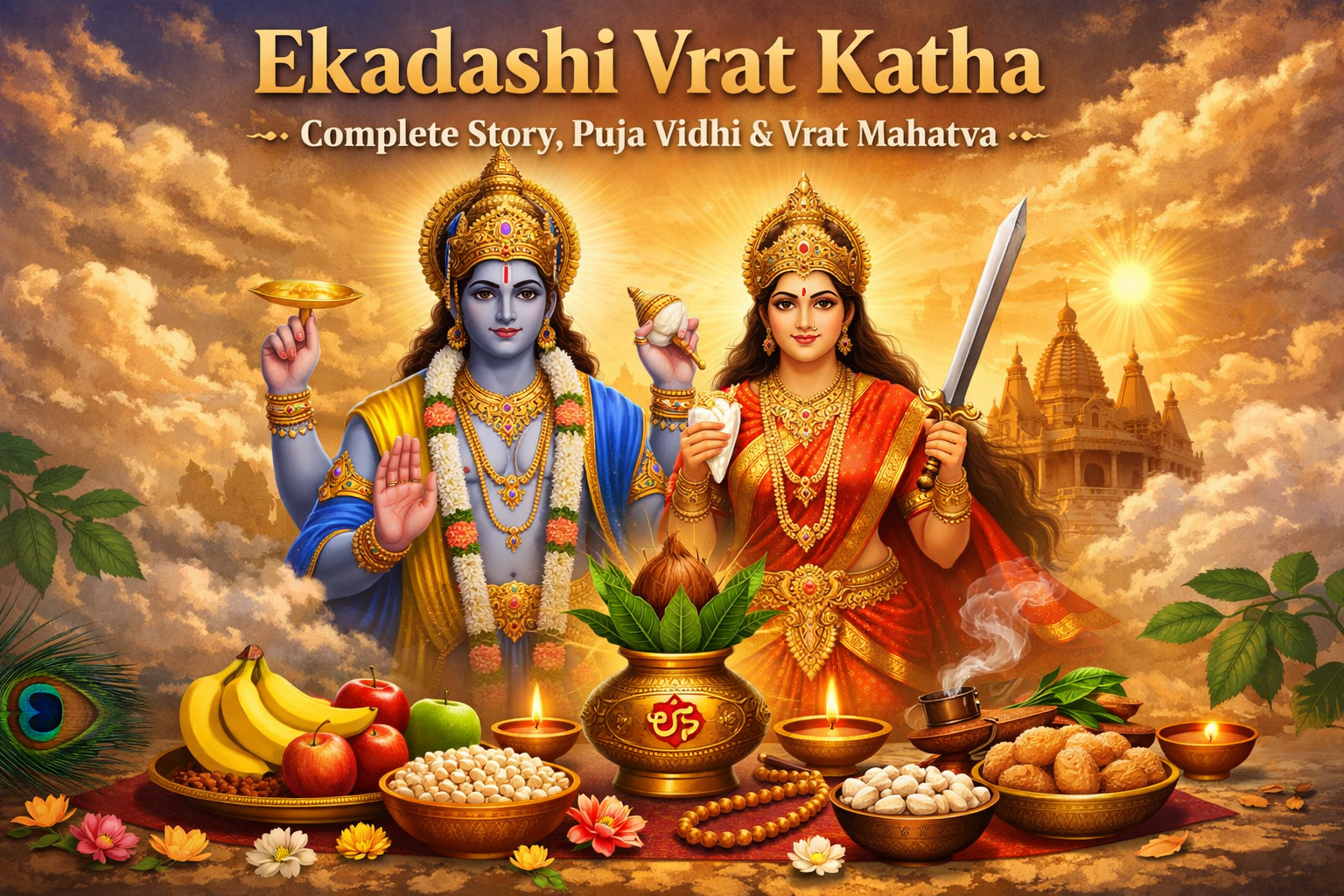 Ekadashi Vrat Katha: Complete Story, Puja Vidhi, Rules & Vrat Mahatva