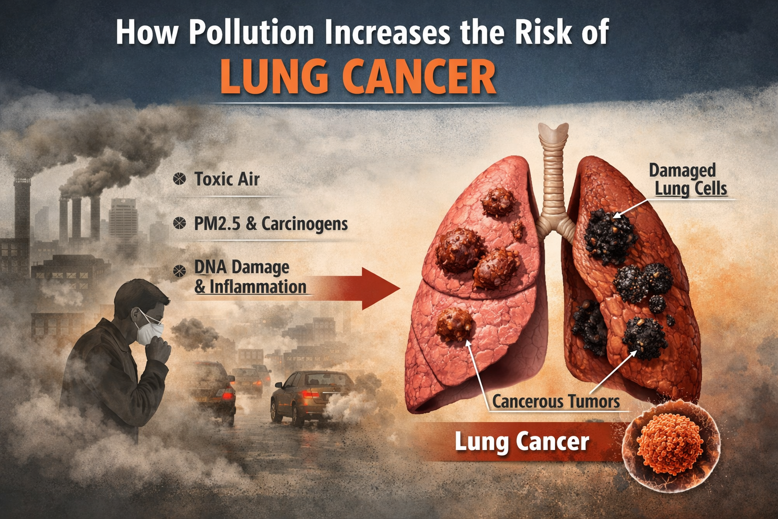 How Pollution Increases the Risk of Lung Cancer